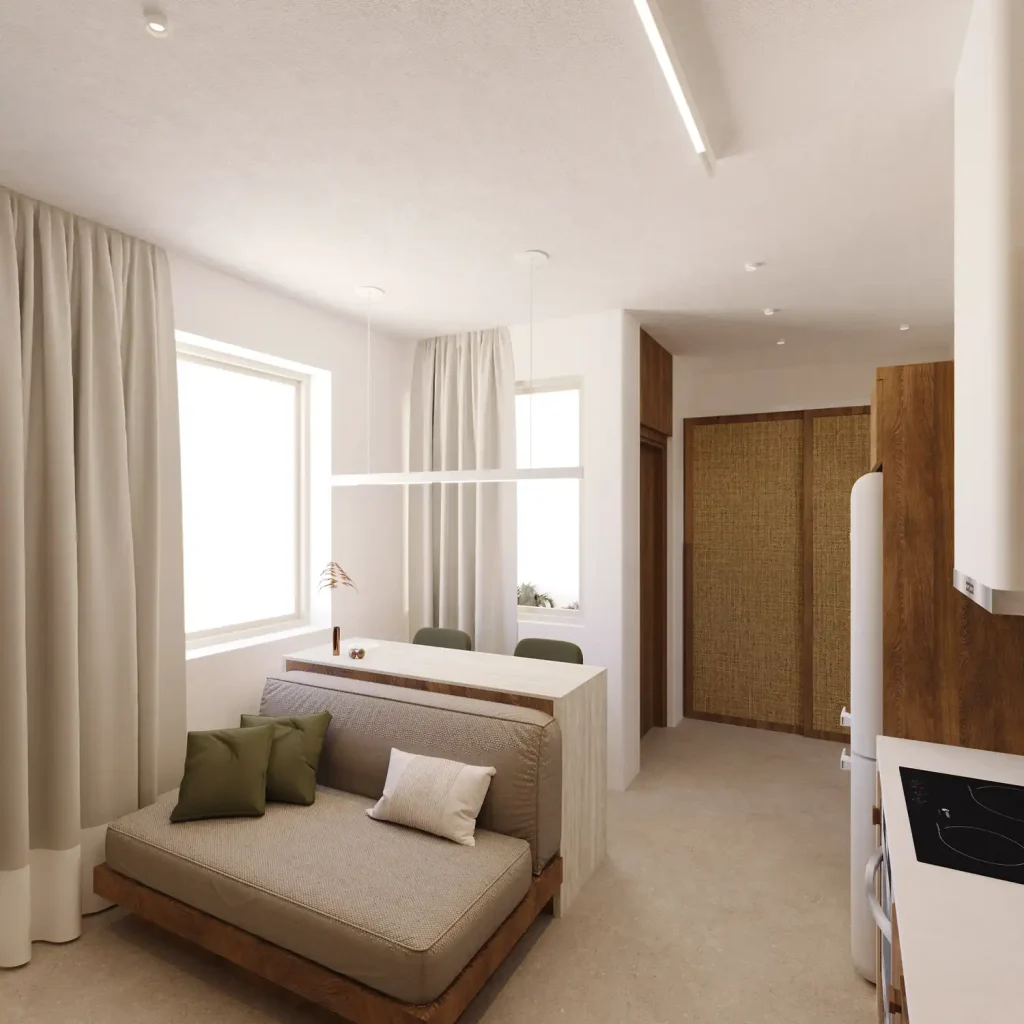 Chanion Studio A1 living area with window daybed
