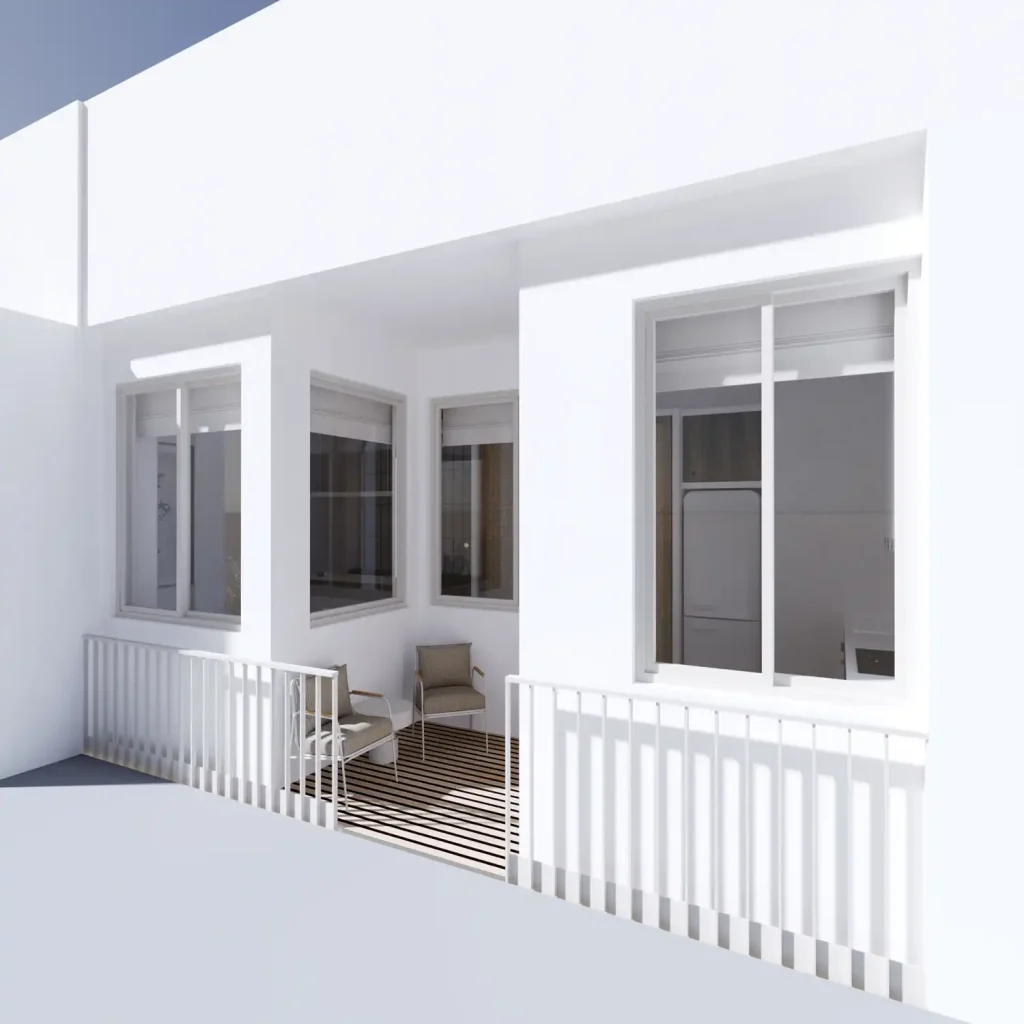 Chanion Studio A2 exterior entrance in Thessaloniki